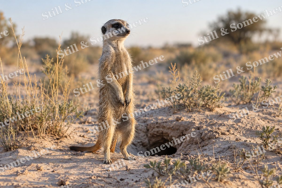 Meerkat Kalahari Sand, original artwork preview