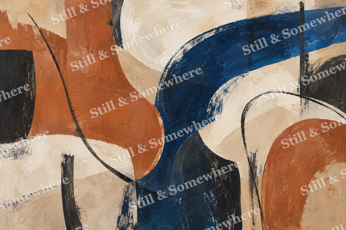 Quiet Terracotta Forms, original artwork preview
