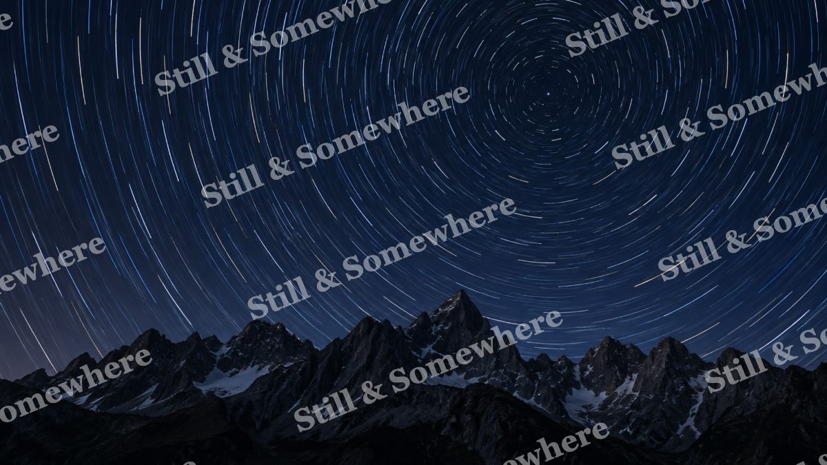 Star Trails, mountains artwork preview
