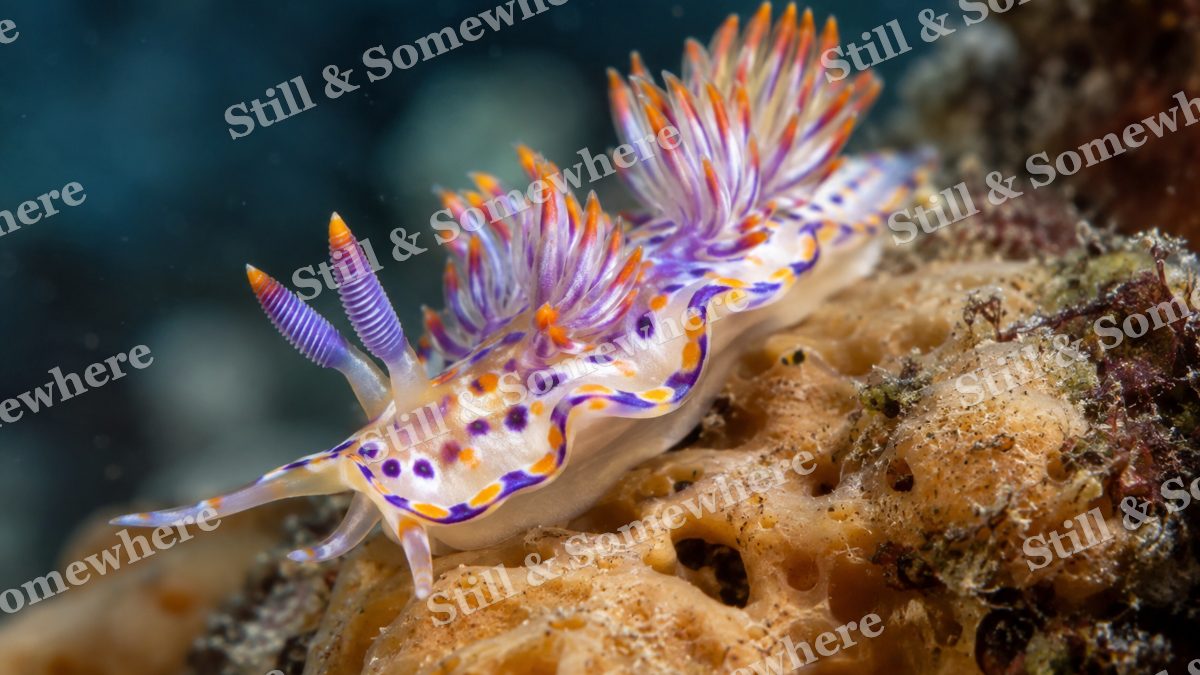 Nudibranch Sea Sponge, ocean artwork preview