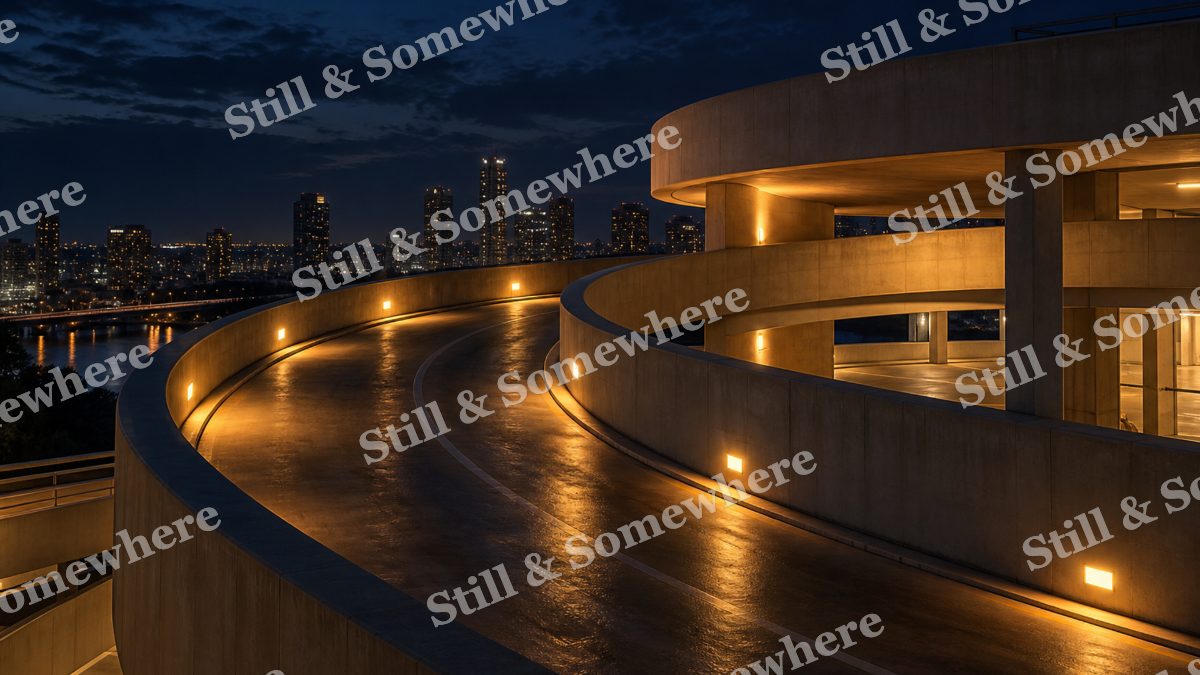 Lights Circular Parking Ramp, city lights artwork preview
