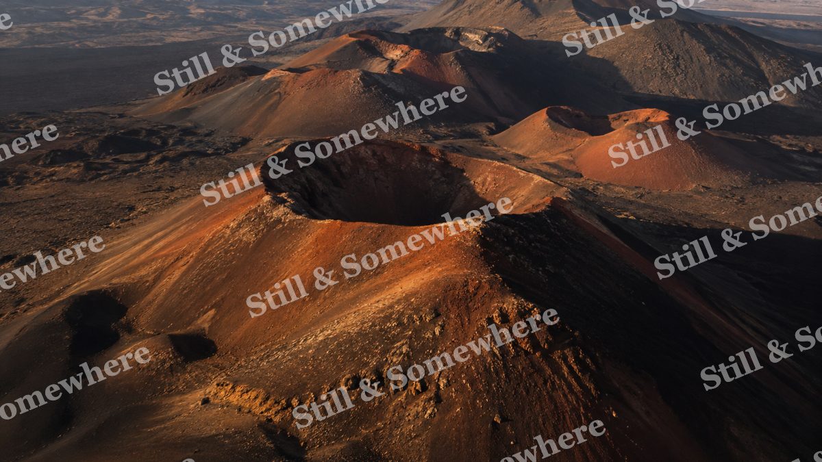 Volcanic Cinder Cones Aerial, mountains artwork preview
