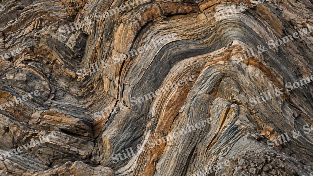 Folded Rock Strata Abstract, mountains artwork preview