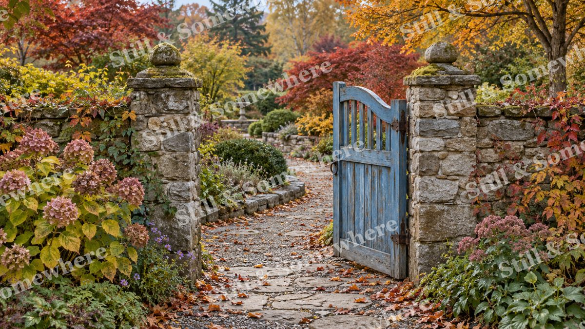 The Garden beyond the Blue Gate, gardens artwork preview