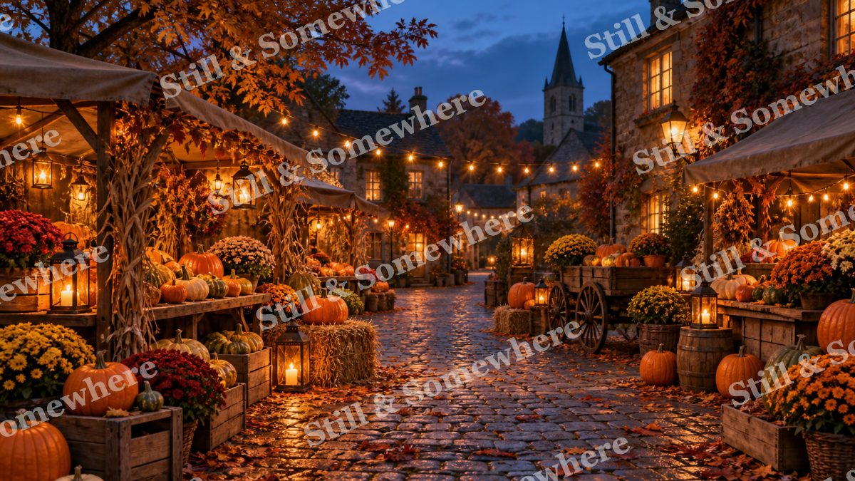 25 Pumpkin Market After Closing, halloween artwork preview