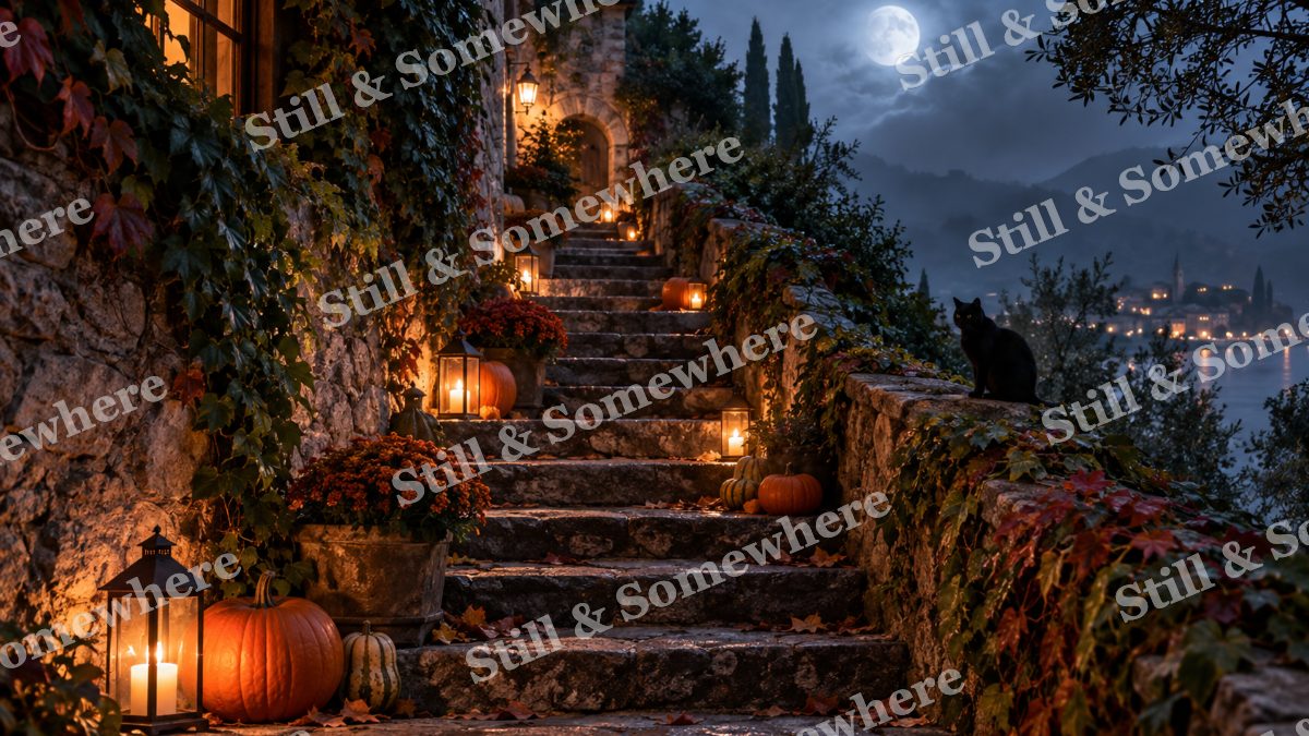 29 Lantern Stairway, halloween artwork preview