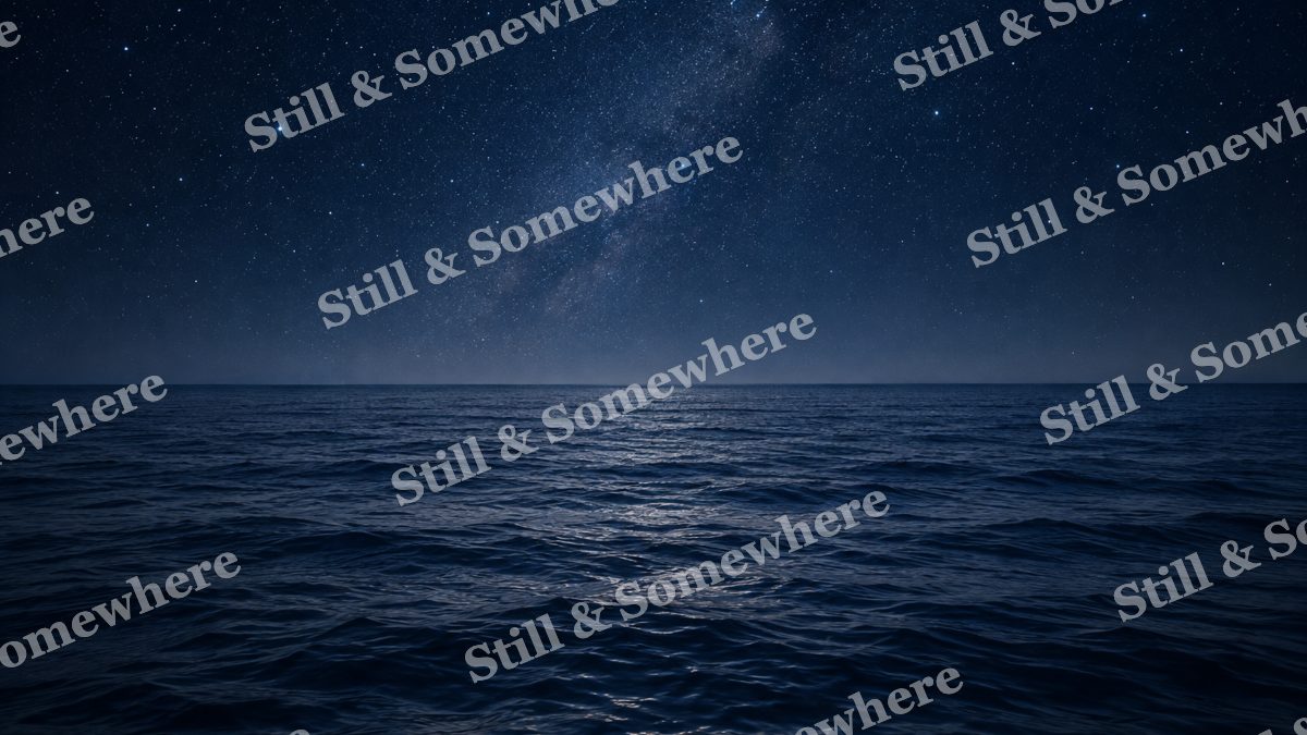 Soft Stars Open Sea, ocean artwork preview