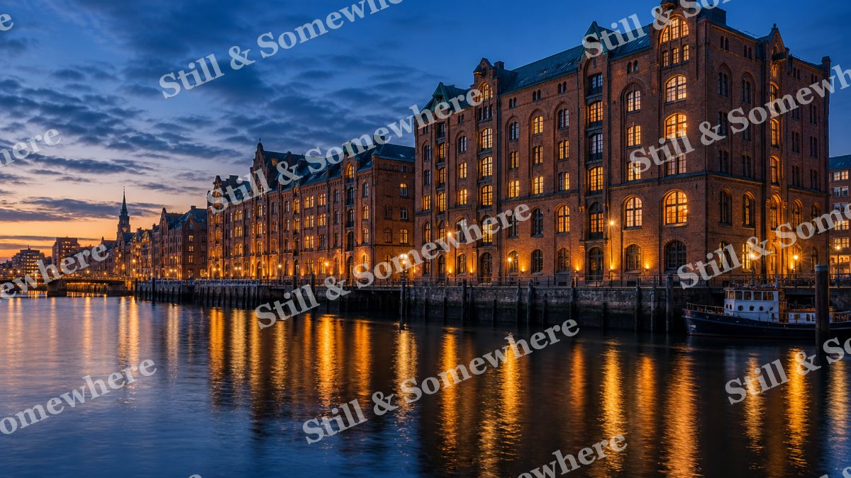 Lights Red Brick Waterfront, city lights artwork preview