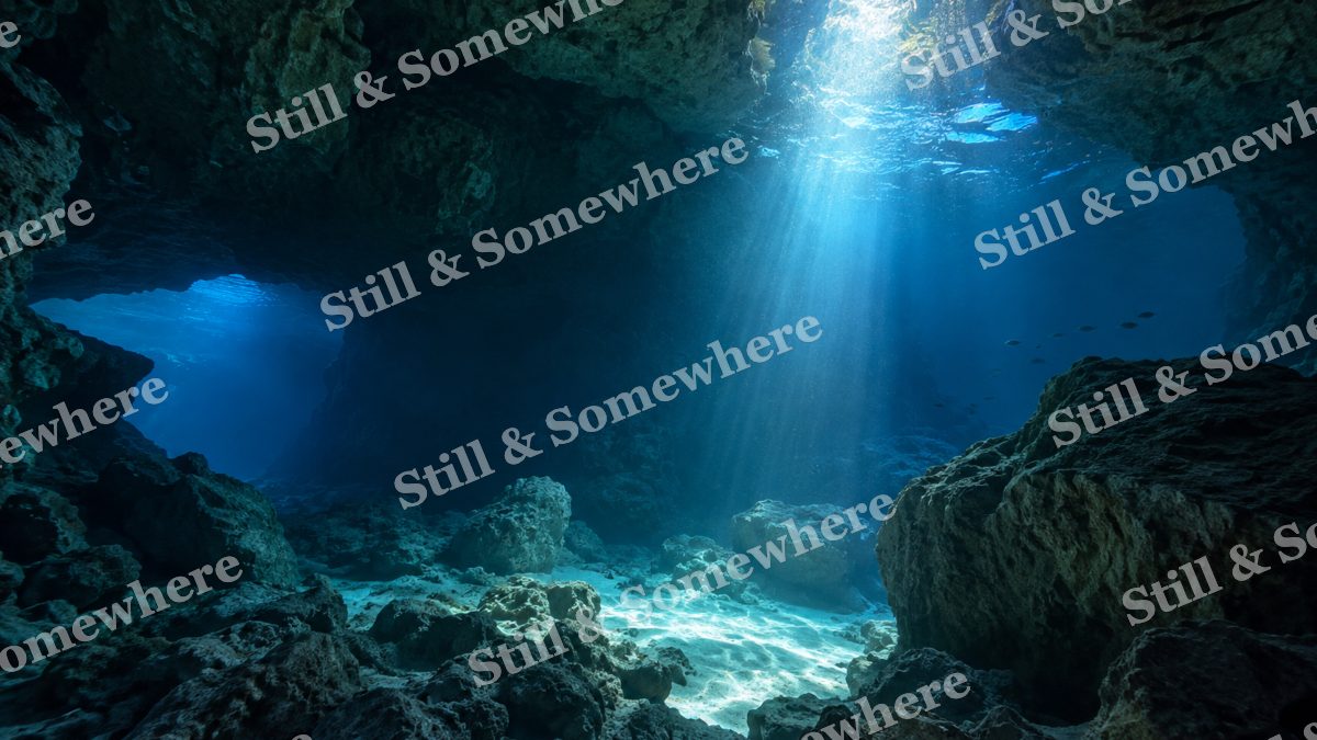Flooded Sea Cave, ocean artwork preview