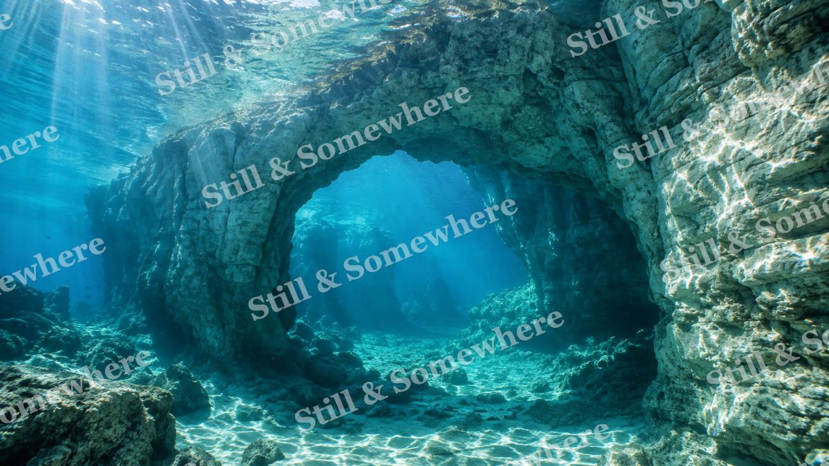 Submerged Limestone Arch, ocean artwork preview