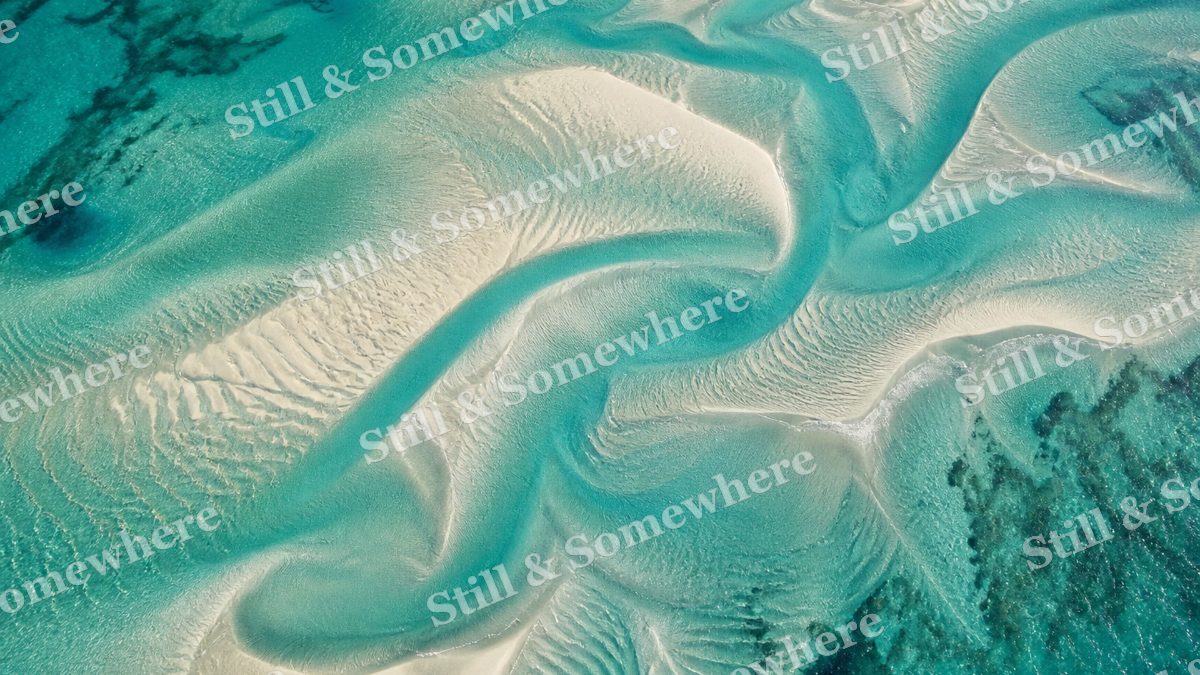 Turquoise Sandbars, ocean artwork preview