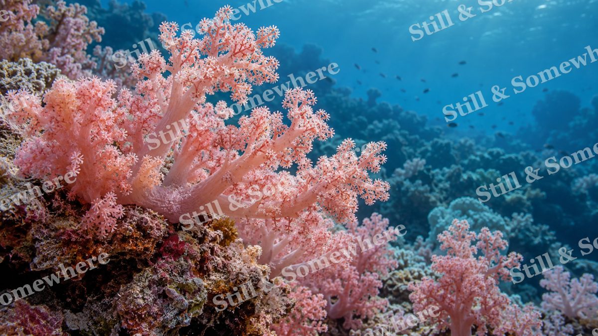 Pink Soft Corals, ocean artwork preview