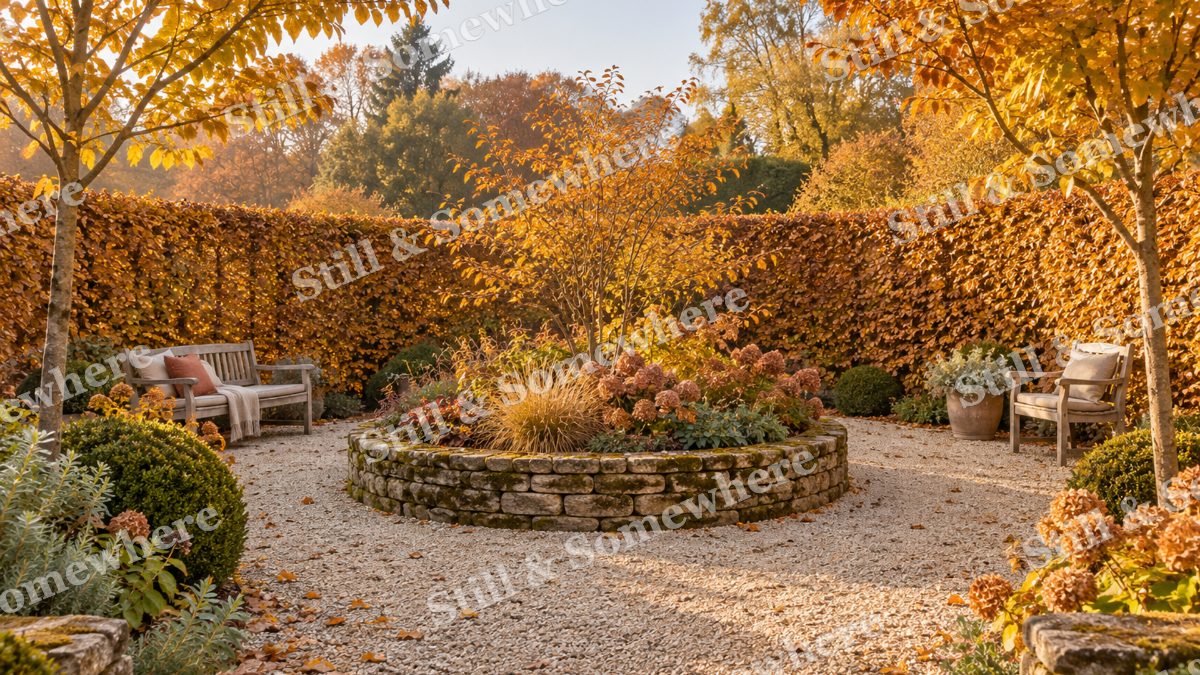 The Golden Beech Garden Room, gardens artwork preview