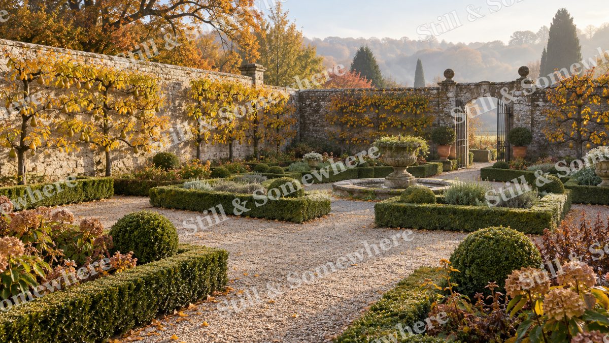 The Amber Walled Garden, gardens artwork preview