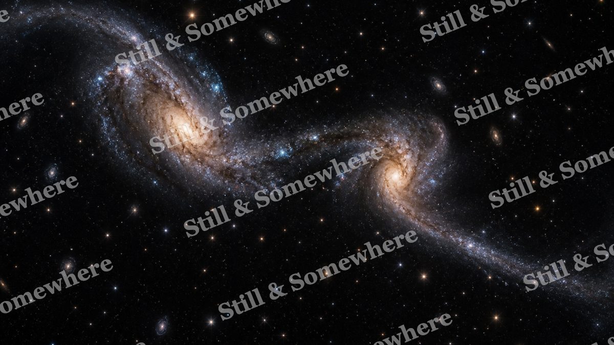 Space 38 Colliding Galaxies, space artwork preview