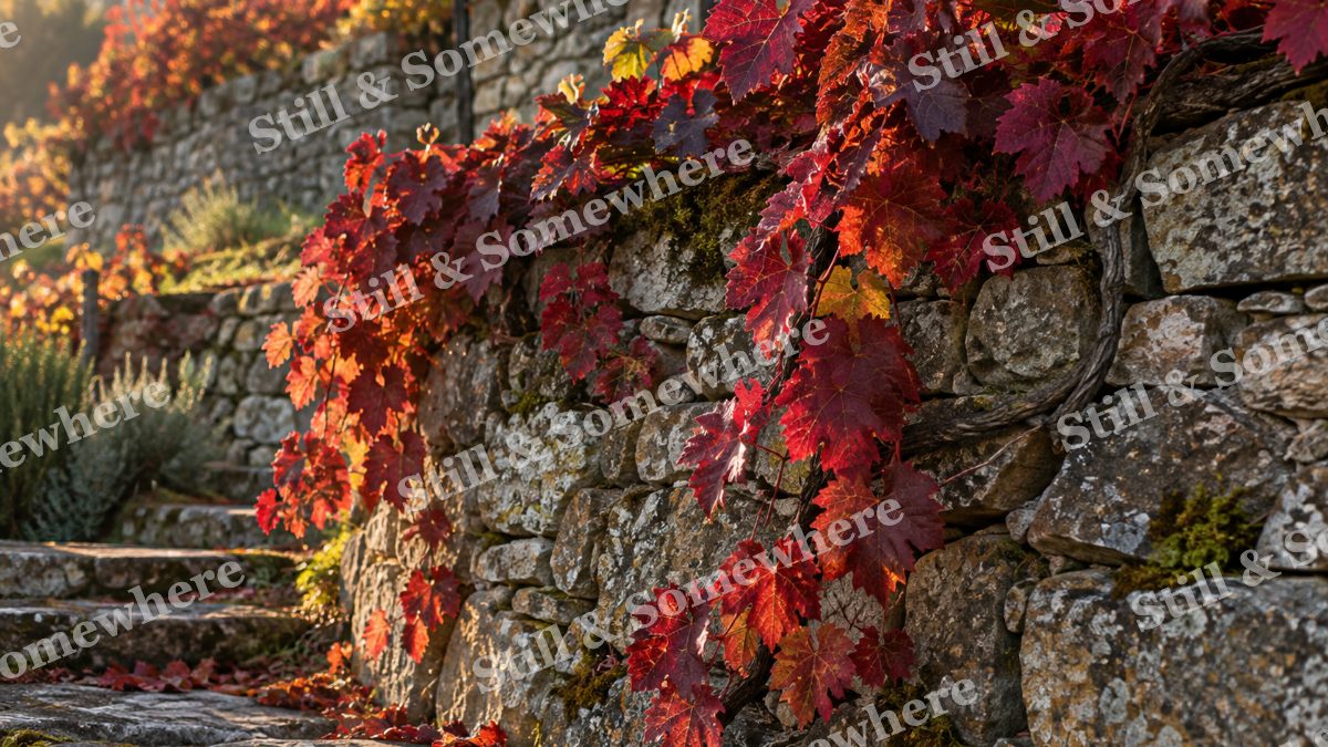 Copper Vineyard Wall, fall artwork preview