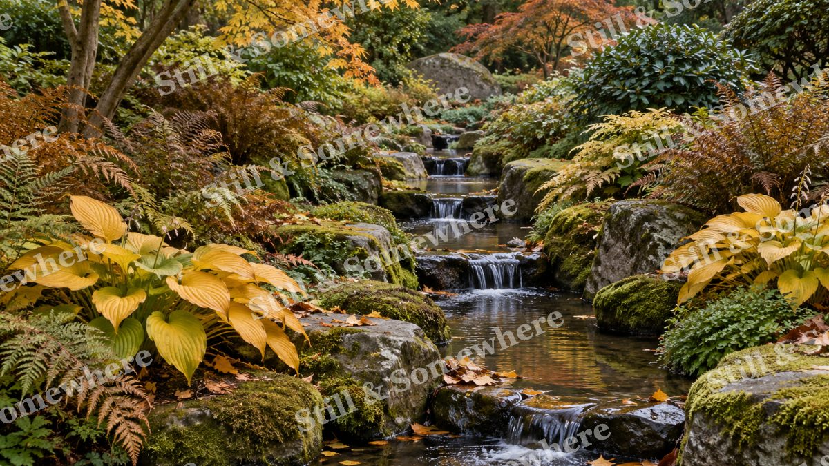 The Fern Garden beside the Rill, gardens artwork preview