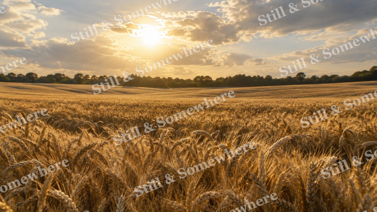 Golden Wheat Field in Summer Breeze, scenery artwork preview