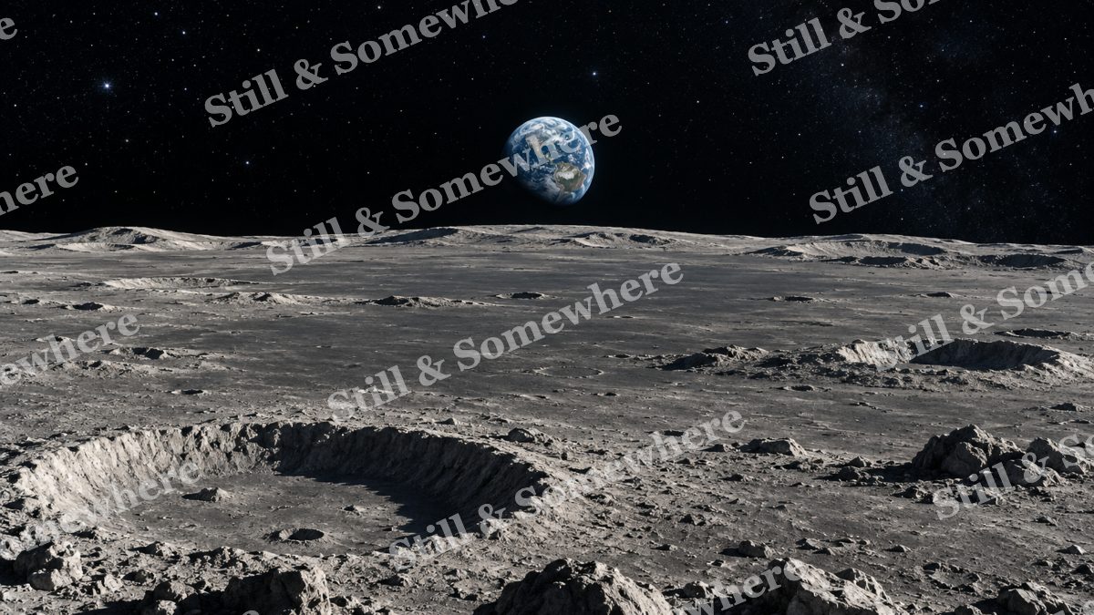 Space 12 Moon Earthrise, space artwork preview