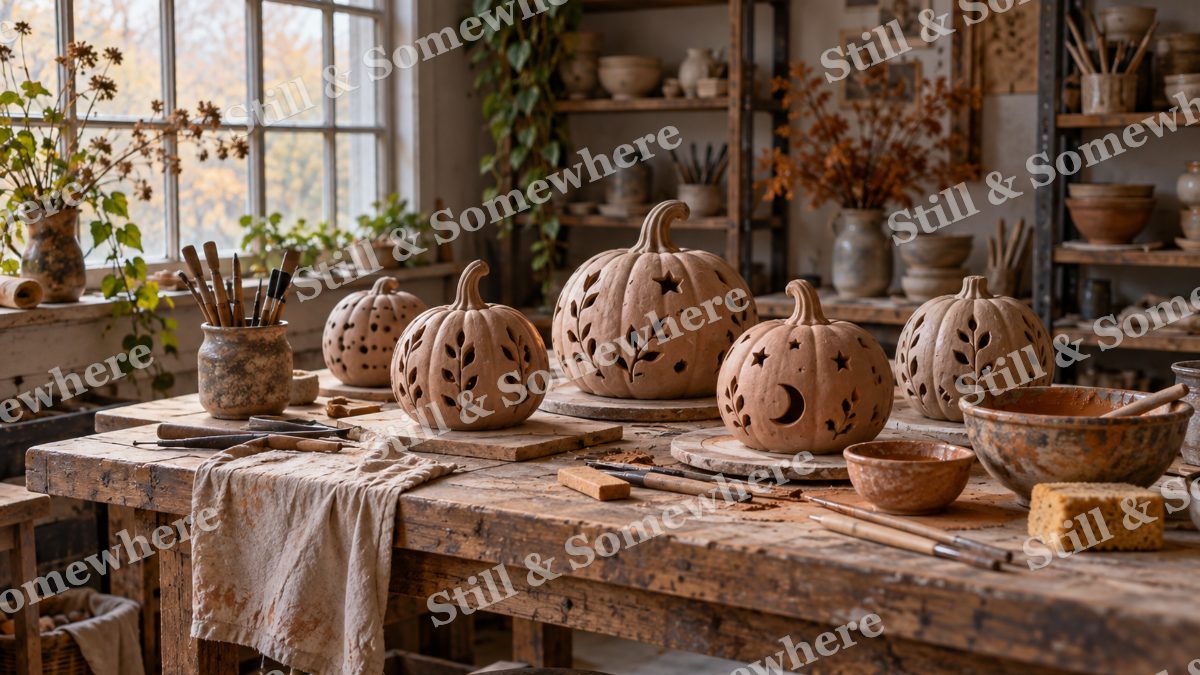 Halloween Potters Bench, halloween artwork preview