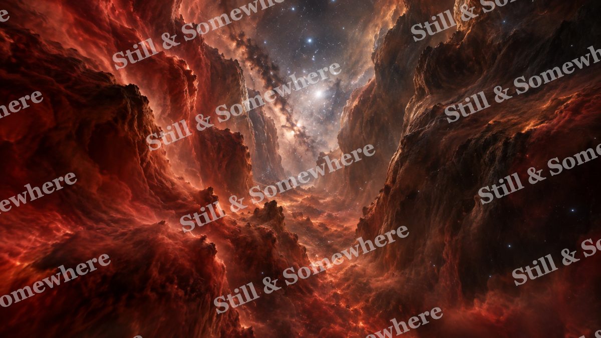 Space 07 Crimson Dust Canyon, space artwork preview