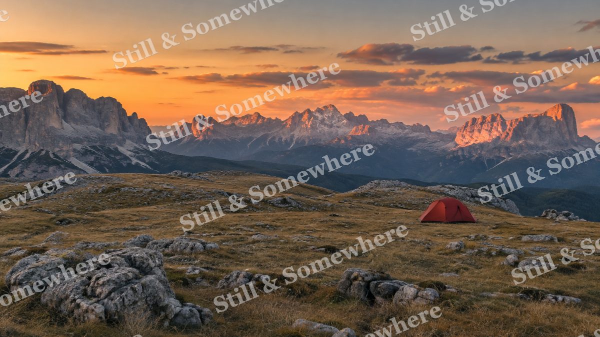 Red Tent Plateau, mountains artwork preview