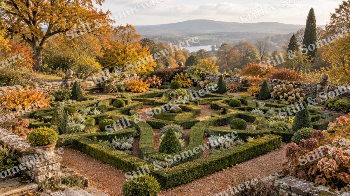 The October Knot Garden, gardens artwork preview