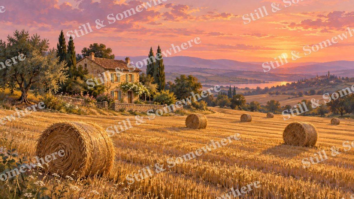 The Cottage by the Wheat Field, cottages artwork preview