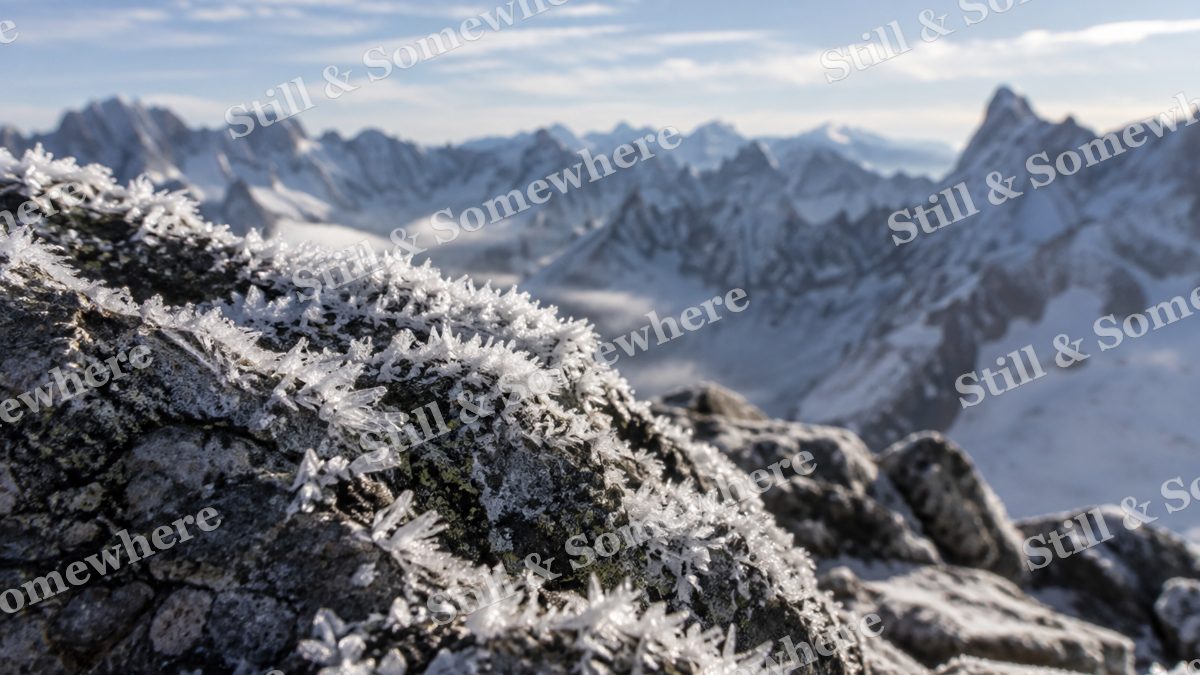 Summit Frost Macro, mountains artwork preview