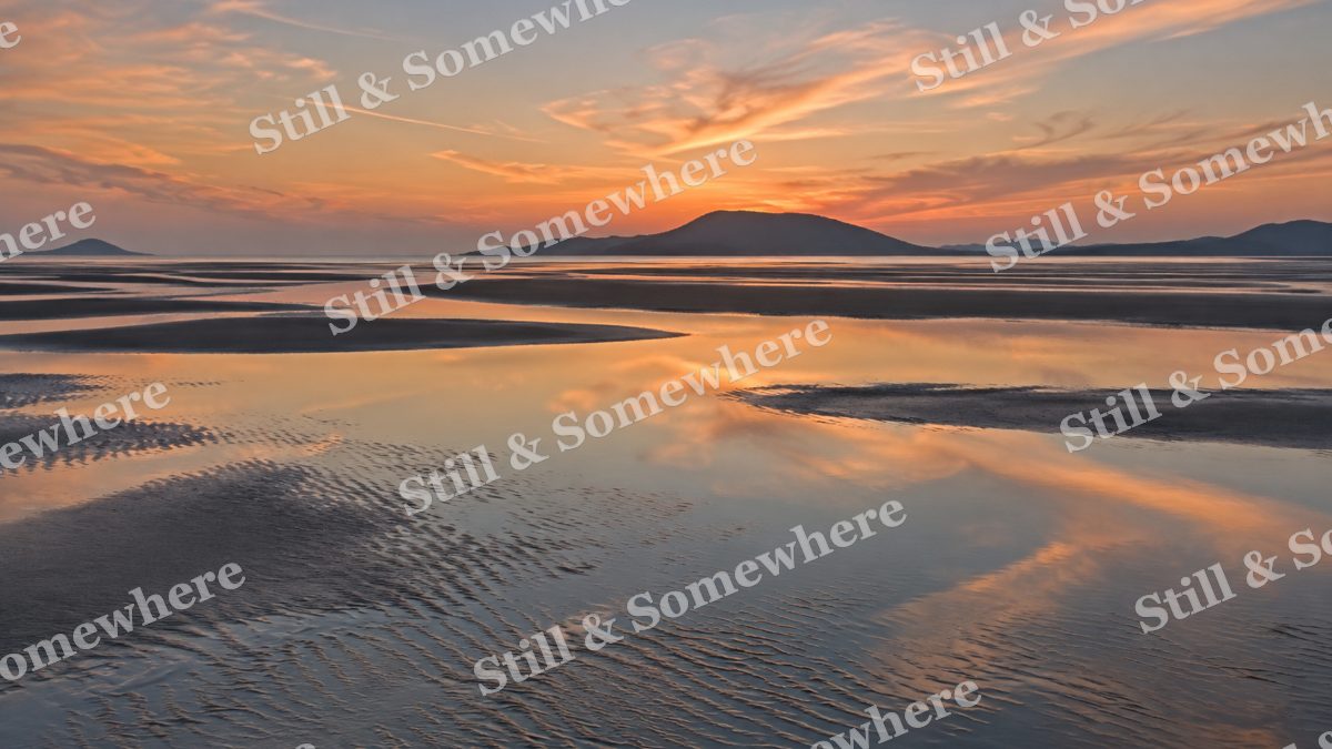 Landscapes Low Tide Reflections Beneath Pastel Clouds, peaceful landscapes artwork preview