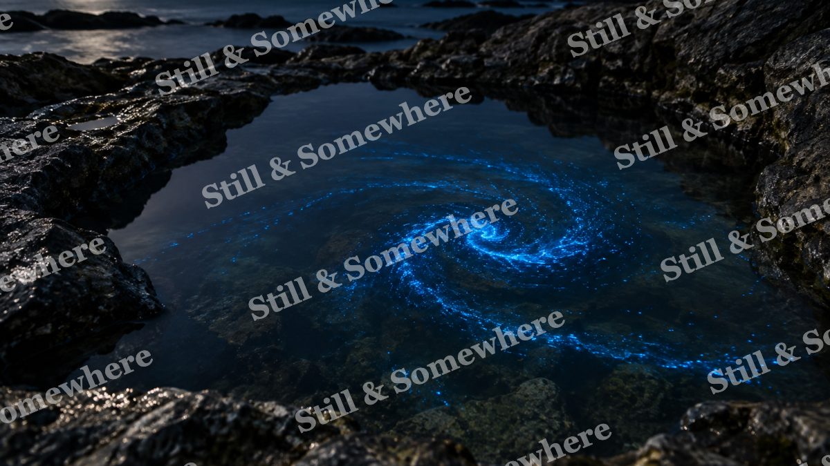 Bioluminescent Tide Pool, ocean artwork preview