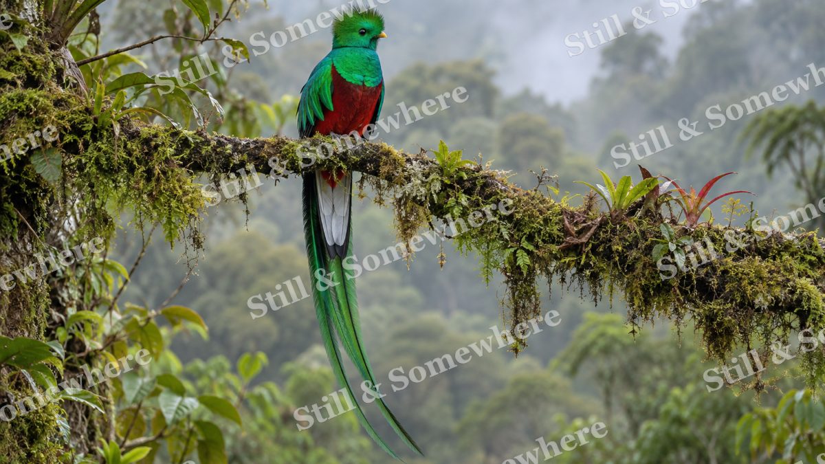 Resplendent Quetzal Cloud Forest, wildlife artwork preview