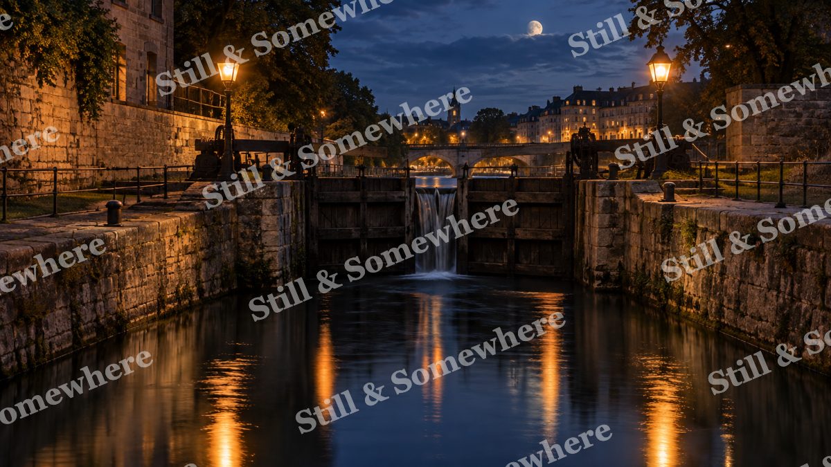 Lights Canal Lock Lanterns, city lights artwork preview