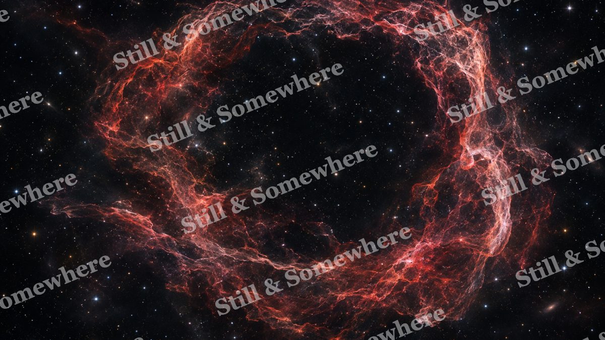 Space 03 Rose Supernova Filaments, space artwork preview