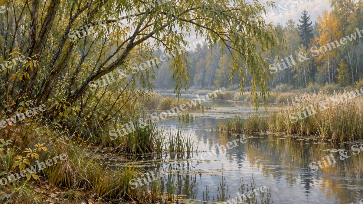 Willow Thicket beside the Marsh, forests artwork preview
