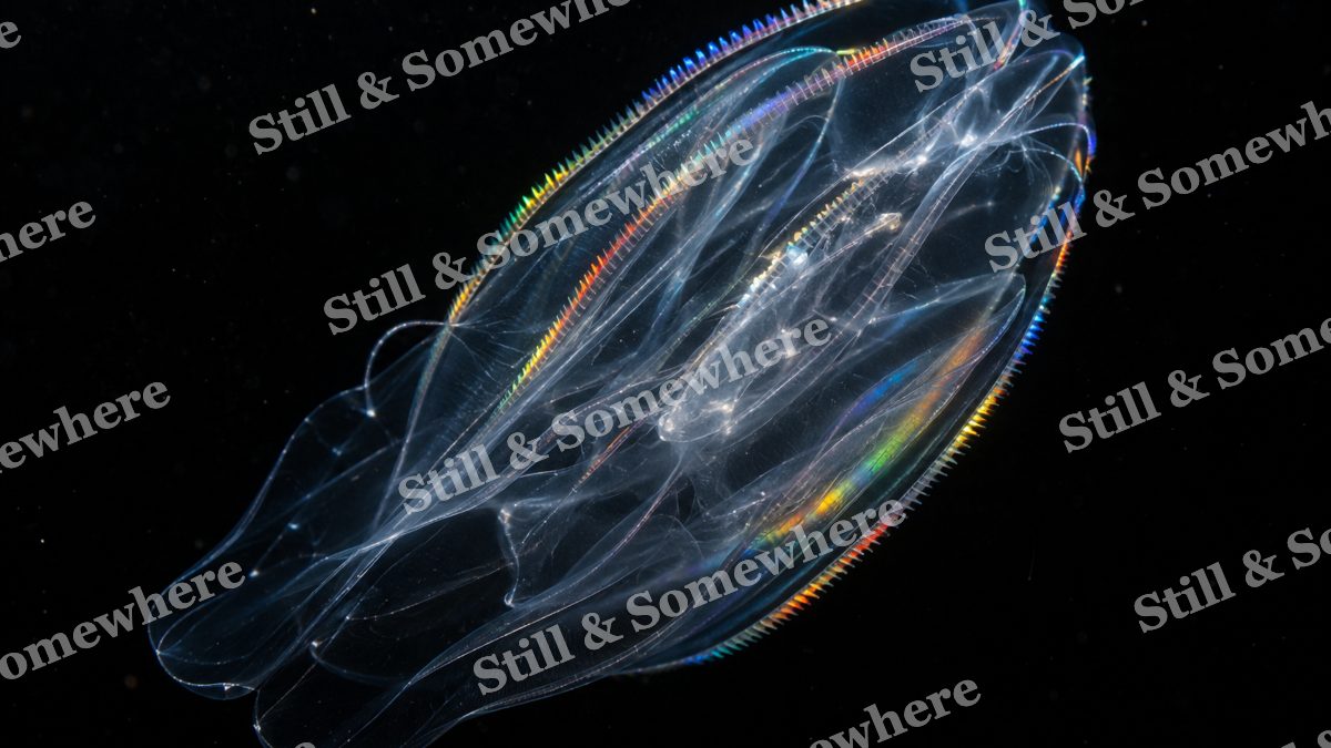 Comb Jelly Rainbow, ocean artwork preview