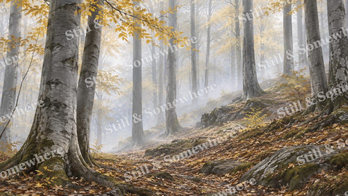 Mist along the Beech Ridge, forests artwork preview