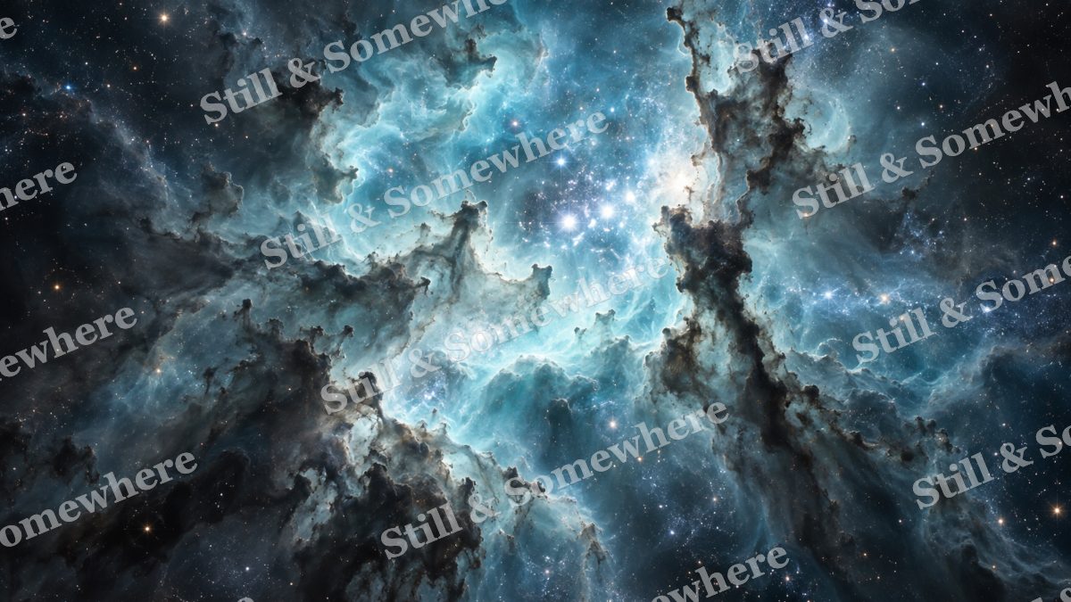 Space 02 Blue Stellar Nursery, space artwork preview