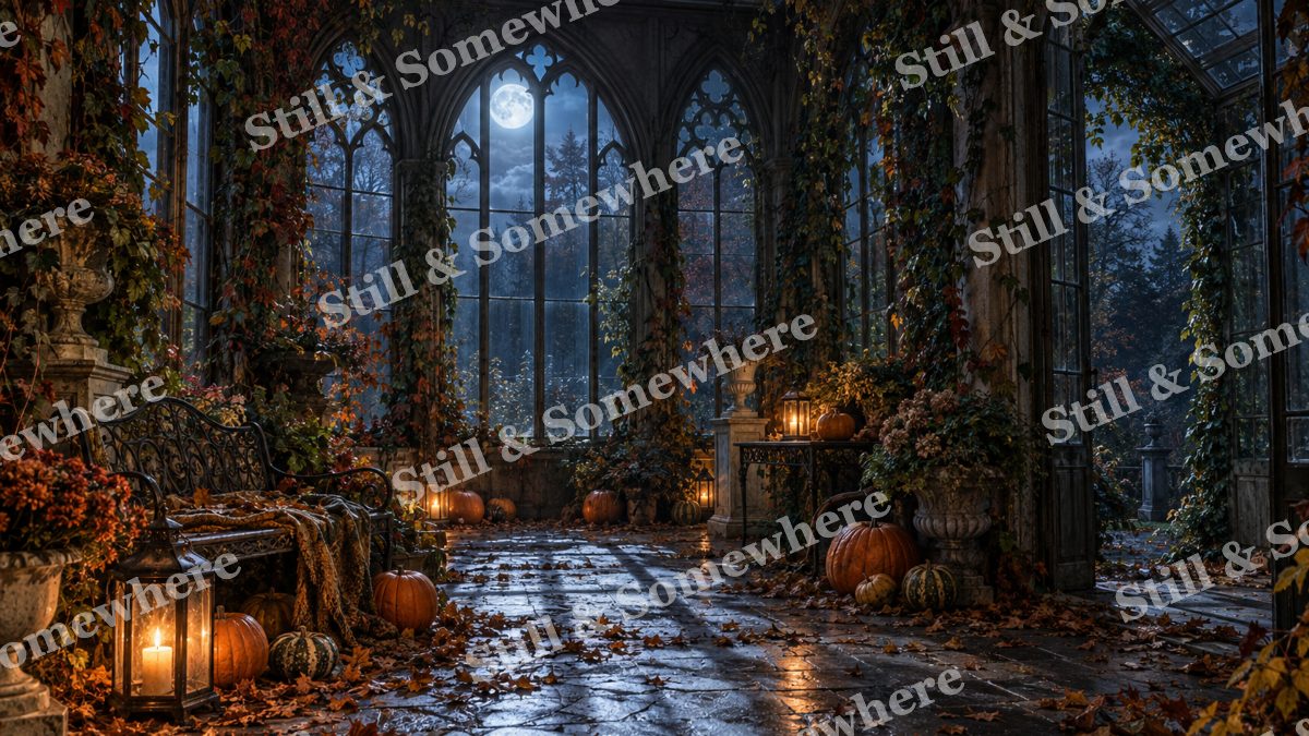 22 Abandoned Conservatory, halloween artwork preview
