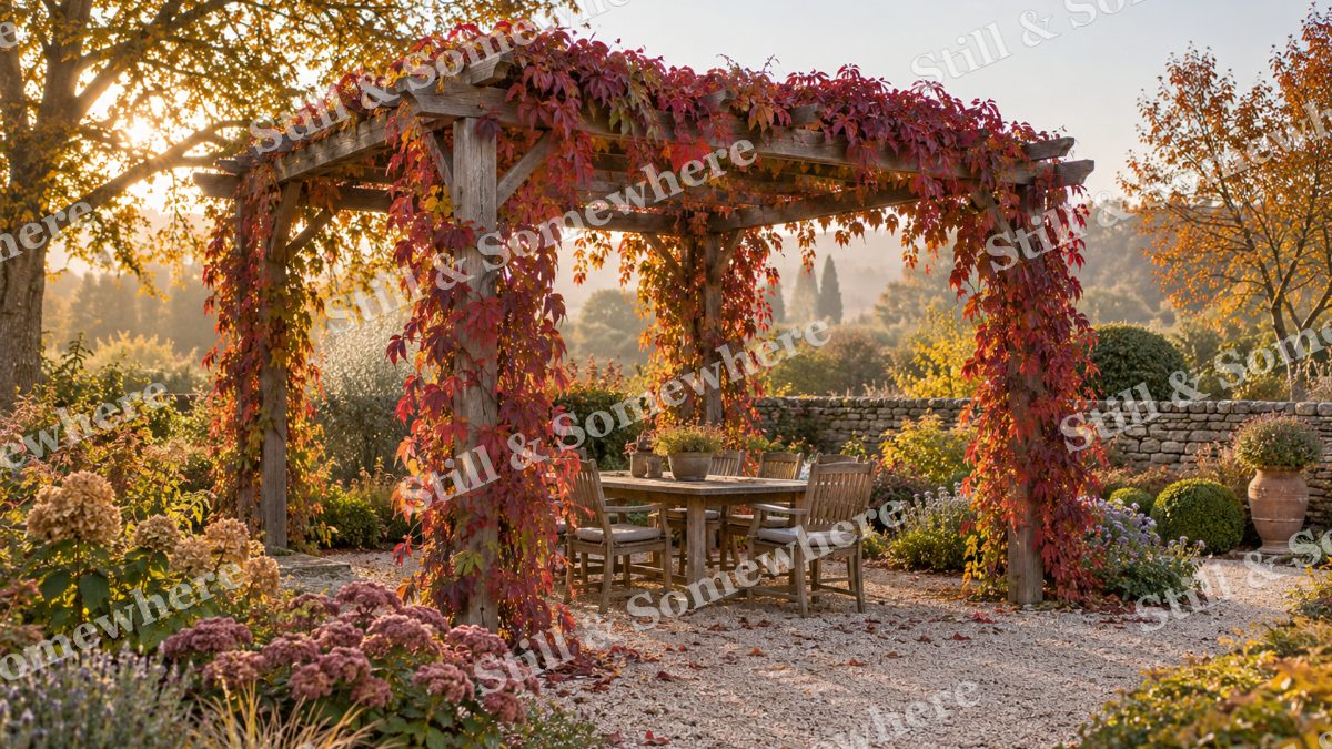 The Russet Pergola, gardens artwork preview