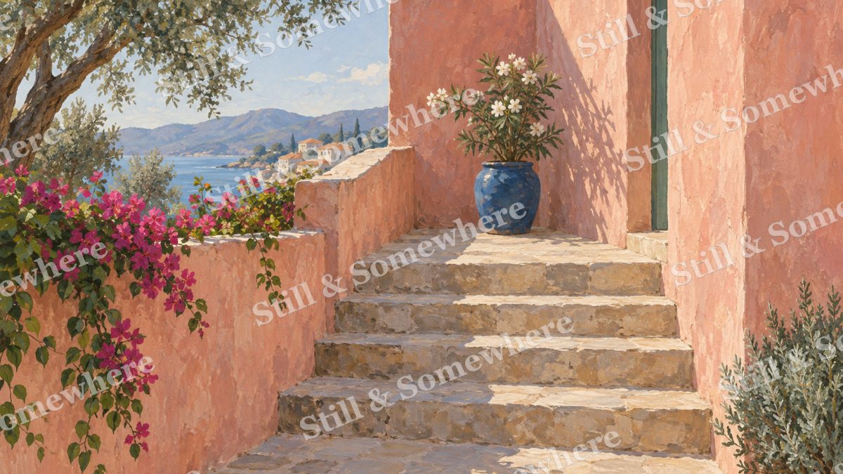 The Warm Stone Stair, paintings artwork preview