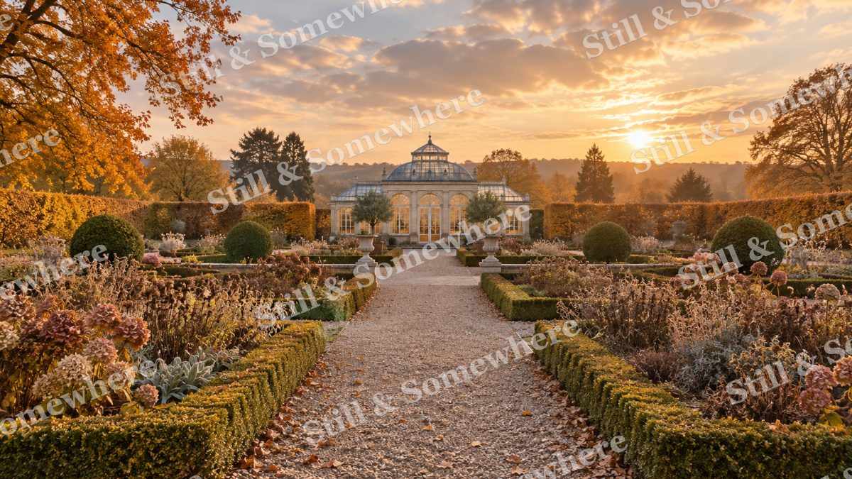 Autumn at the Orangery Garden, gardens artwork preview