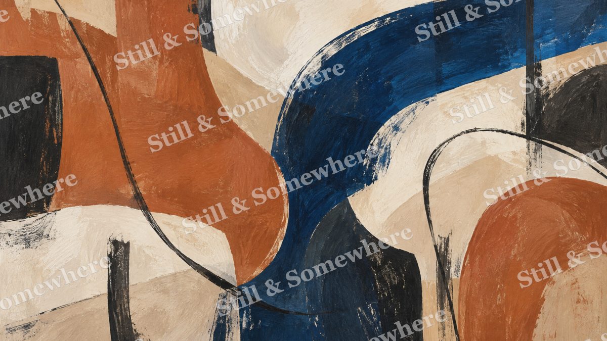 Quiet Terracotta Forms, paintings artwork preview